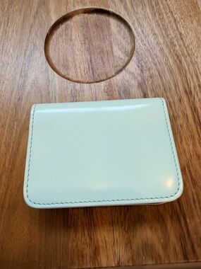 Clare V card case Mist NWT original $125